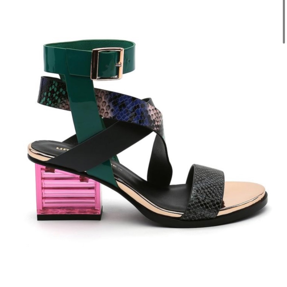 NWT United Nude Trace Mid Candy Snake Heel EU 38